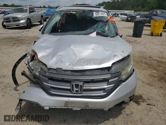 2013 Honda CR-V EX-L z VIN 2HKRM4H73DH636893, wystawiony jako Copart lot #53914925 z przebiegiem Nie podano mil oraz Szkoda całkowita • Salvage title. Historia ofert i sprzedaży dostępna na DreamBid. Obrazek 5.