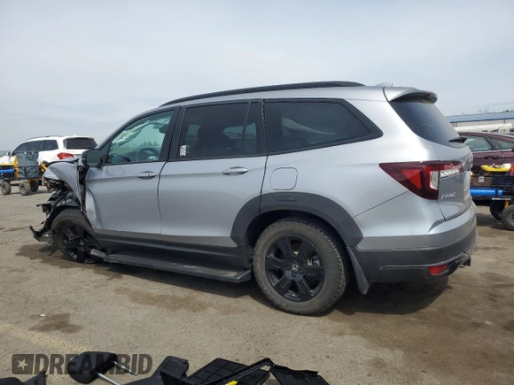 2022 Honda Pilot TrailSport z VIN 5FNYF6H80NB052736, wystawiony jako Copart lot #54579495 z przebiegiem 38 470 mil mil oraz Szkoda całkowita • Salvage title. Historia ofert i sprzedaży dostępna na DreamBid. Obrazek 2.