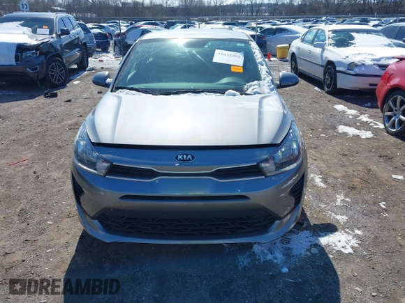 2021 Kia Rio LX with VIN 3KPA24AD5ME372745, listed as a IAAI auction lot 41633392 with 72,523 mi miles. Bid and sale history available at carsss.com. Image 12.