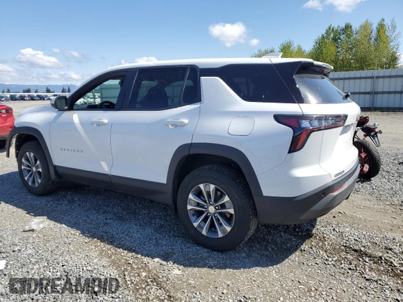 2025 Chevrolet Equinox FWD LT with VIN 3GNAXHEG2SL207460, listed as a Copart auction lot 54268685 with 7,821 mi miles and Clean Title. Bid and sale history available at DreamBid. Image 2.