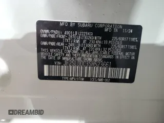 2025 Subaru Forester Premium with VIN JF2SLDDC3SH523661, listed as a Copart auction lot 57721475 with 1,075 mi miles and Salvage title. Bid and sale history available at DreamBid. Image 13.