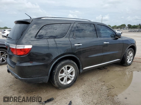 2013 Dodge Durango Crew with VIN 1C4RDHDG6DC657438, listed as a Copart auction lot 62883675 with 129,500 mi miles and Clean title. Bid and sale history available at DreamBid. Image 3.