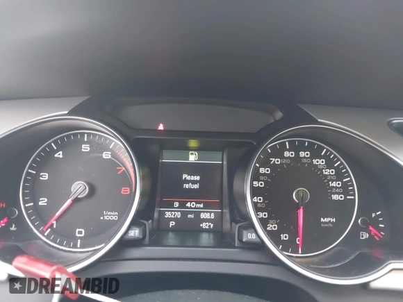 2016 Audi A5 Premium Plus with VIN WAUM2AFR9GA043714, listed as a IAAI auction lot 41507270 with 35,270 mi miles. Bid and sale history available at carsss.com. Image 7.