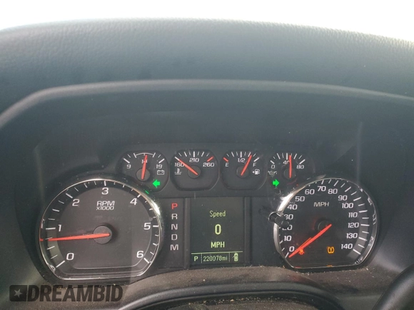 2016 Chevrolet Silverado 1500 LS with VIN 3GCPCNEC2GG168427, listed as a Copart auction lot 52336915 with 220,078 mi miles and Clean Title. Bid and sale history available at DreamBid. Image 9.