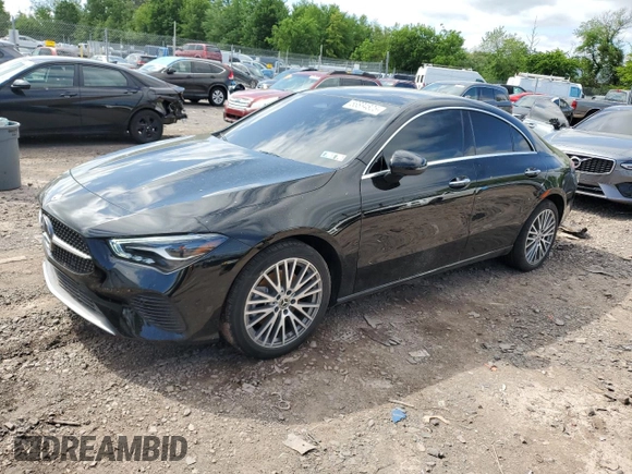 2024 Mercedes-Benz CLA 250 with VIN W1K5J4HB8RN478835, listed as a Copart auction lot 56634825 with 7,140 mi miles and Salvage title. Bid and sale history available at DreamBid. Image 1.