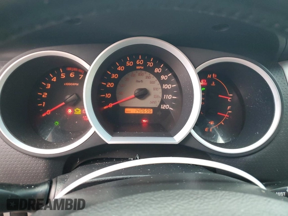2007 Toyota Tacoma with VIN 5TELU42N87Z381933, listed as a Copart auction lot 45102465 with 140,696 mi miles and Salvage Title. Bid and sale history available at DreamBid. Image 9.