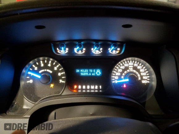 2014 Ford F-150 XL with VIN 1FTMF1CM6EKF44311, listed as a Copart auction lot 46420765 with 96,895 mi miles and Salvage Title. Bid and sale history available at carsss.com. Image 9.
