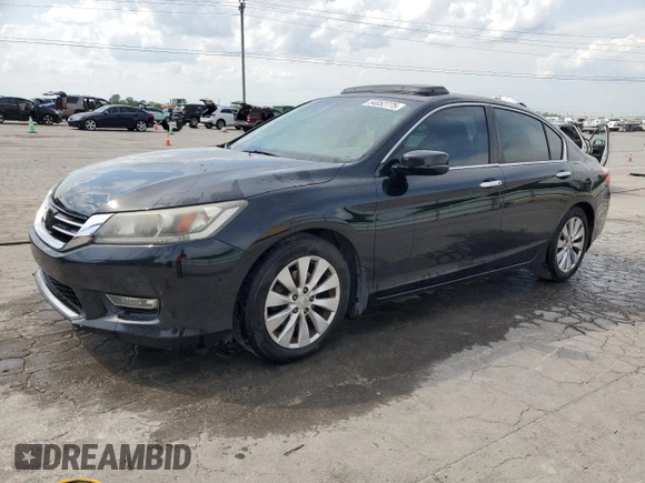 2013 Honda Accord EX-L with VIN 1HGCR2F83DA153517, listed as a Copart auction lot 54852775 with 239,223 mi miles and Salvage Title. Bid and sale history available at DreamBid. Image 1.