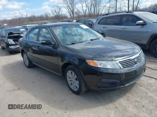 2010 Kia Optima LX with VIN KNAGG4A88A5436716, listed as a IAAI auction lot 41890607 with 264,913 mi miles. Bid and sale history available at carsss.com. Image 1.
