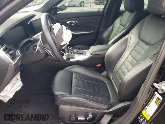 2019 BMW 3 Series 330i xDrive with VIN WBA5R7C53KFH26429, listed as a Copart auction lot 48379825 with 52,536 mi miles and Salvage title. Bid and sale history available at DreamBid. Image 7.