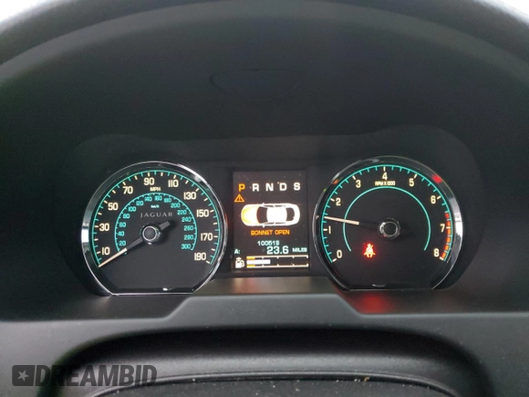 2013 Jaguar XF V6 SC with VIN SAJWJ0EF5D8S76767, listed as a Copart auction lot 80329174 with 100,519 mi miles and Salvage Title. Bid and sale history available at carsss.com. Image 9.