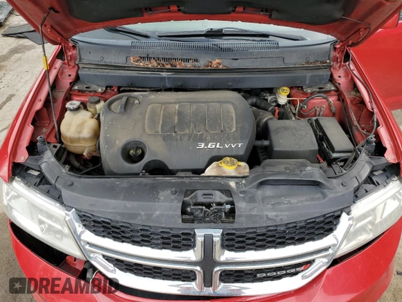 2015 Dodge Journey SXT with VIN 3C4PDDBG3FT749519, listed as a Copart auction lot 55326965 with 228,210 mi miles and Salvage Title. Bid and sale history available at DreamBid. Image 12.