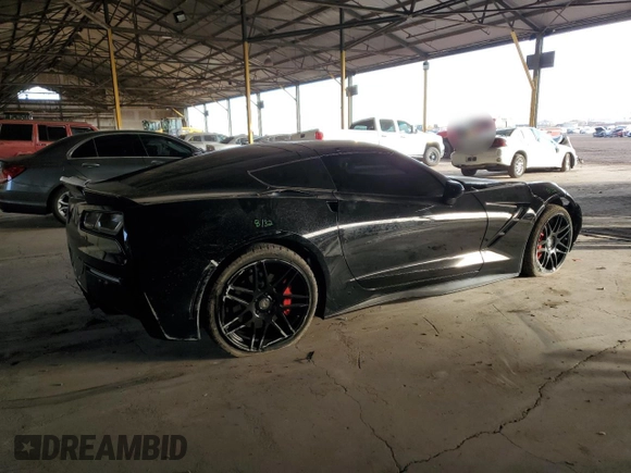 2016 Chevrolet Corvette 1LT with VIN 1G1YA2D78G5102817, listed as a Copart auction lot 84101424 with 21,021 mi miles and Salvage Title. Bid and sale history available at carsss.com. Image 3.