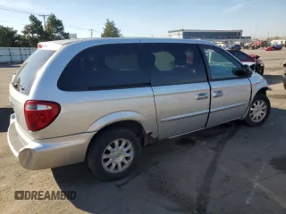 2003 Chrysler Town & Country LX with VIN 2C4GP44L63R154969, listed as a Copart auction lot 77435844 with 122,813 mi miles and Salvage Title. Bid and sale history available at DreamBid. Image 3.