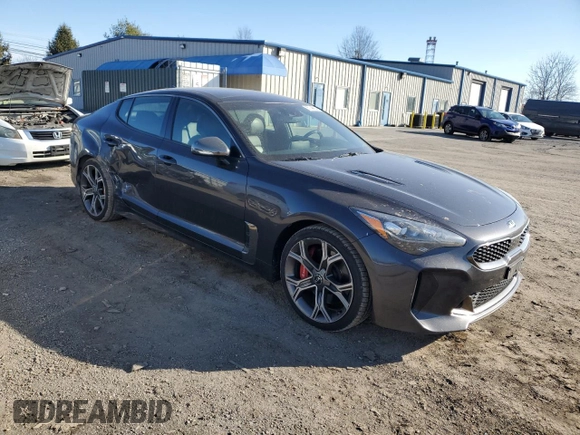 2019 Kia Stinger GT1 with VIN KNAE45LC2K6062459, listed as a Copart auction lot 85746864 with 113,895 mi miles and Salvage Title. Bid and sale history available at DreamBid. Image 4.