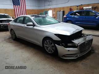 2018 Genesis G80 3.8L with VIN KMHGN4JEXJU232841, listed as a Copart auction lot 77777244 with 98,371 mi miles and Clean Title. Bid and sale history available at carsss.com. Image 4.