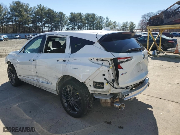 2023 Acura RDX w/A-Spec Package with VIN 5J8TC2H63PL000643, listed as a Copart auction lot 49445675 with 45,613 mi miles and Salvage Title. Bid and sale history available at carsss.com. Image 2.