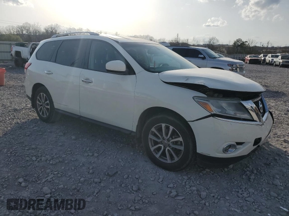 2016 Nissan Pathfinder SV with VIN 5N1AR2MN6GC645865, listed as a Copart auction lot 49036805 with 120,170 mi miles and Salvage Title. Bid and sale history available at carsss.com. Image 4.