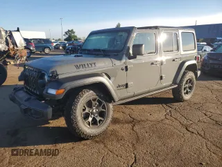 2021 Jeep Wrangler Unlimited Sport Altitude with VIN 1C4HJXDG7MW636496, listed as a Copart auction lot 69682504 with 29,752 mi miles and Salvage Title. Bid and sale history available at carsss.com. Image 1.
