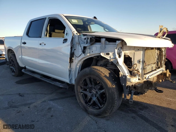 2021 Chevrolet Silverado 1500 Custom with VIN 1GCPWBEK2MZ191280, listed as a Copart auction lot 88977515 with 120,649 mi miles and Salvage Title. Bid and sale history available at carsss.com. Image 4.
