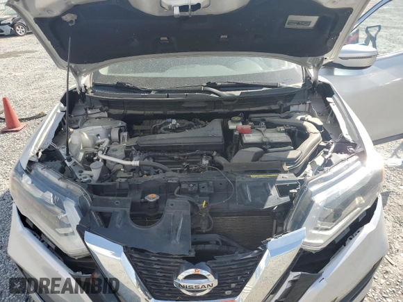 2017 Nissan Rogue SV with VIN JN8AT2MT9HW143313, listed as a Copart auction lot 52010935 with 92,200 mi miles and Salvage Title. Bid and sale history available at carsss.com. Image 13.