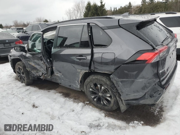 2022 Toyota RAV4 with VIN 2T34WRFV7NW142811, listed as a Copart auction lot 86429724 with 57,244 mi miles and Salvage title. Bid and sale history available at DreamBid. Image 2.