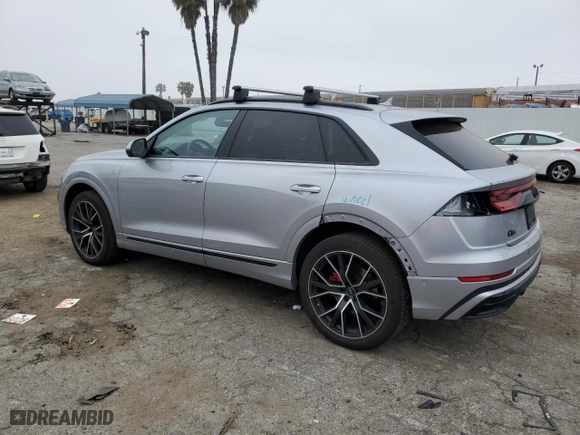 2022 Audi Q8 Premium Plus with VIN WA1EVBF12ND034289, listed as a Copart auction lot 51752554 with 11,792 mi miles. Bid and sale history available at carsss.com. Image 2.