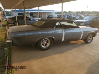 1965 Chevrolet Impala z VIN 166675S178371, wystawiony jako Copart lot #62475694 z przebiegiem 1 019 mil mil oraz Szkoda całkowita • Salvage title. Historia ofert i sprzedaży dostępna na DreamBid. Obrazek 3.