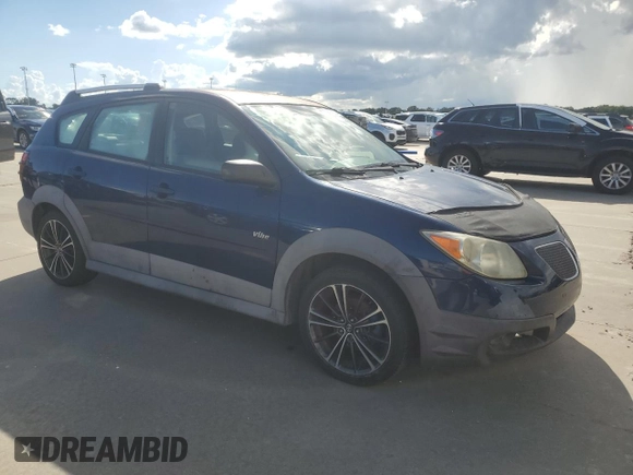 2007 Pontiac Vibe with VIN 5Y2SL65817Z409812, listed as a Copart auction lot 73877824 with 0 mi miles and Salvage Title. Bid and sale history available at carsss.com. Image 4.
