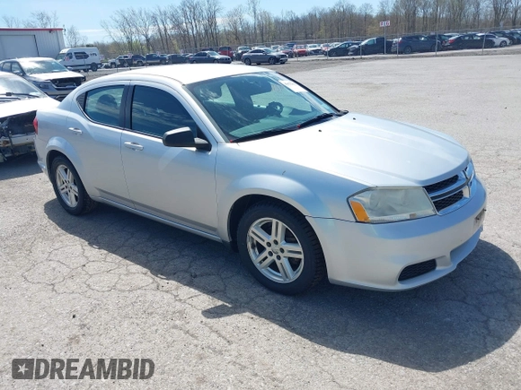 2012 Dodge Avenger SXT with VIN 1C3CDZCB4CN272422, listed as a IAAI auction lot 42122832 with 160,331 mi miles and . Bid and sale history available at carsss.com. Image 1.