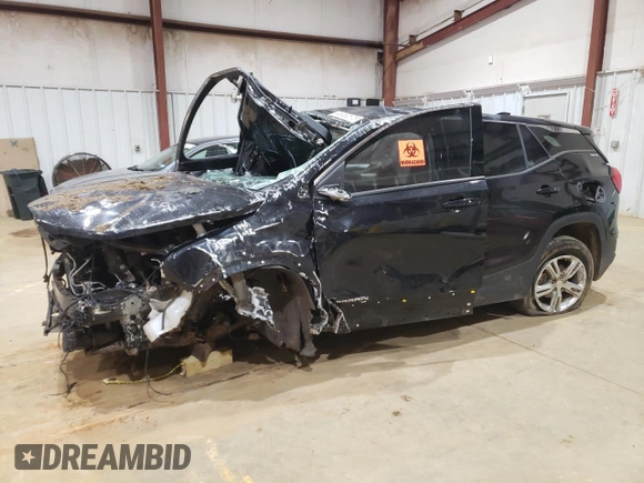 2020 GMC Terrain SLE with VIN 3GKALMEV9LL325491, listed as a Copart auction lot 46080575 with Not Provided miles and Non Repairable. Bid and sale history available at DreamBid. Image 1.