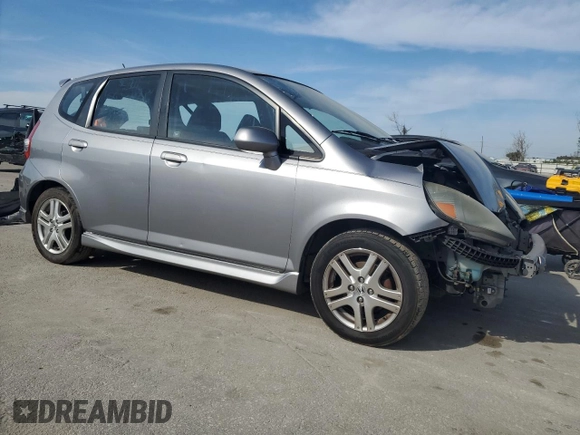 2008 Honda Fit Sport with VIN JHMGD38678S039891, listed as a Copart auction lot 42755145 with 136,252 mi miles and Salvage Title. Bid and sale history available at carsss.com. Image 4.