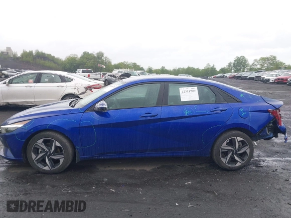 2023 Hyundai Elantra SEL with VIN KMHLS4AG6PU612325, listed as a IAAI auction lot 42318709 with 21,399 mi miles and . Bid and sale history available at DreamBid. Image 14.