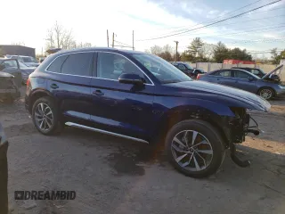 2021 Audi Q5 Premium with VIN WA1AAAFY7M2081443, listed as a Copart auction lot 73126172 with 24,795 mi miles. Bid and sale history available at carsss.com. Image 4.