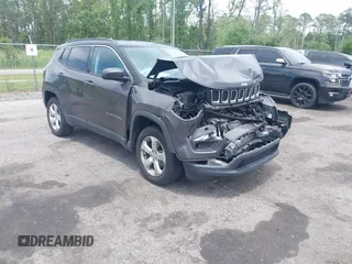 2018 Jeep Compass Latitude with VIN 3C4NJDBB6JT342520, listed as a IAAI auction lot 42464673 with 66,680 mi miles and . Bid and sale history available at DreamBid. Image 1.