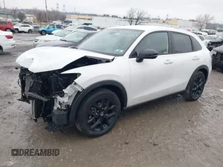 2024 Honda HR-V Sport with VIN 3CZRZ2H52RM736564, listed as a IAAI auction lot 41444725 with 16,158 mi miles. Bid and sale history available at carsss.com. Image 2.