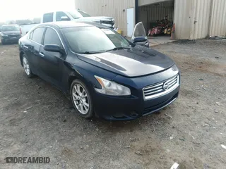 2012 Nissan Maxima 3.5 SV with VIN 1N4AA5AP8CC868105, listed as a IAAI auction lot 41490842 with 1 mi miles. Bid and sale history available at carsss.com. Image 1.