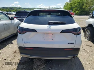2024 Honda HR-V Sport with VIN 3CZRZ2H54RM734279, listed as a Copart auction lot 57991175 with 18,705 mi miles and Salvage title. Bid and sale history available at DreamBid. Image 6.