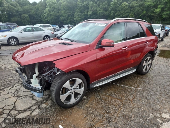 2016 Mercedes-Benz GLE 350 with VIN 4JGDA5JB7GA768568, listed as a Copart auction lot 59925825 with 93,826 mi miles and Salvage title. Bid and sale history available at DreamBid. Image 1.