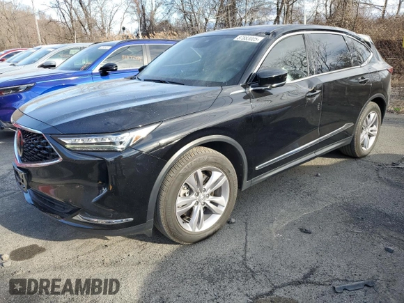 2023 Acura MDX with VIN 5J8YE1H36PL028064, listed as a Copart auction lot 87883005 with 16,587 mi miles and Salvage Title. Bid and sale history available at carsss.com. Image 1.