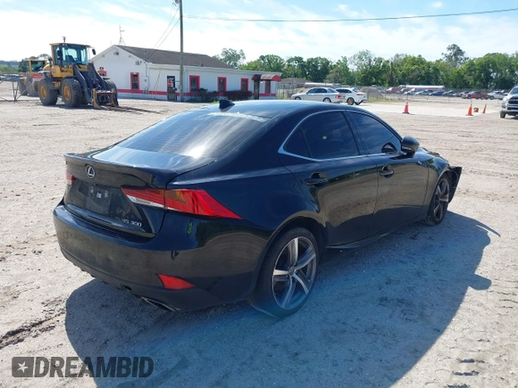 2020 Lexus IS with VIN JTHDA1D29L5107036, listed as a IAAI auction lot 39131147 with 99,738 mi miles. Bid and sale history available at carsss.com. Image 4.