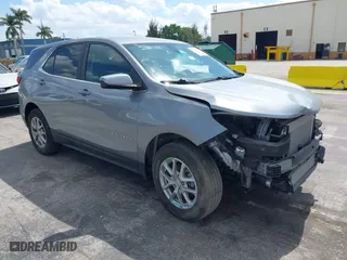 2024 Chevrolet Equinox LT with VIN 3GNAXTEGXRL248335, listed as a IAAI auction lot 41709145 with 1 mi miles. Bid and sale history available at carsss.com. Image 1.