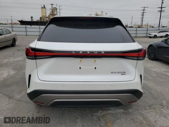 2025 Lexus RX 350h с VIN 2T2BBMCAXSC073900, выставлен на аукционе Copart как лот 59898985 с пробегом 3 409 миль миль и Списание • Salvage title. История ставок и продаж доступна на DreamBid. Изображение 6.