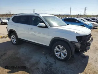 2019 Volkswagen Atlas SE with VIN 1V2DR2CA2KC533880, listed as a Copart auction lot 57353705 with 104,110 mi miles and Salvage title. Bid and sale history available at DreamBid. Image 4.