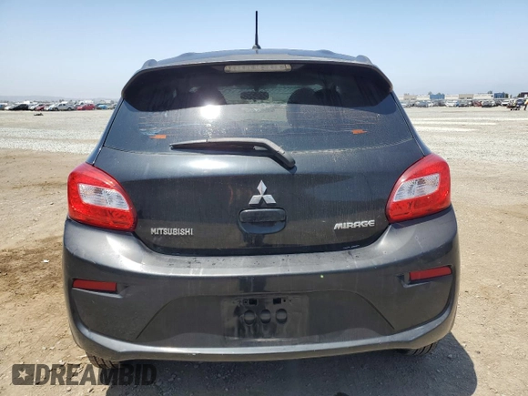 2017 Mitsubishi Mirage ES with VIN ML32A3HJ0HH020706, listed as a Copart auction lot 61858925 with 66,898 mi miles and Salvage title. Bid and sale history available at DreamBid. Image 6.