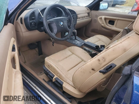 1999 BMW 3 Series 323icA with VIN WBABJ8333XEM23157, listed as a Copart auction lot 74237224 with 0 mi miles and Salvage Title. Bid and sale history available at carsss.com. Image 8.