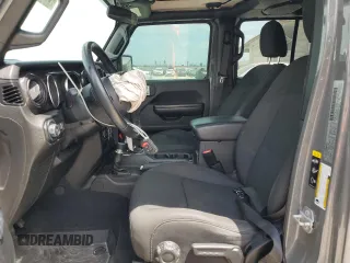 2020 Jeep Wrangler Unlimited Sport S with VIN 1C4HJXDN1LW235278, listed as a Copart auction lot 53735465 with 71,525 mi miles and Salvage title. Bid and sale history available at DreamBid. Image 7.