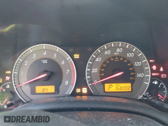 2010 Toyota Corolla with VIN 2T1BU4EE8AC302376, listed as a IAAI auction lot 42565980 with 168,002 mi miles and . Bid and sale history available at DreamBid. Image 7.