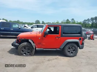 2015 Jeep Wrangler Sport with VIN 1C4AJWAG7FL667462, listed as a IAAI auction lot 42134109 with 85,651 mi miles and . Bid and sale history available at carsss.com. Image 14.