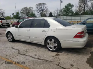 2005 Lexus LS 430 with VIN JTHBN36F250182474, listed as a Copart auction lot 54141425 with 177,907 mi miles and Salvage Title. Bid and sale history available at carsss.com. Image 2.